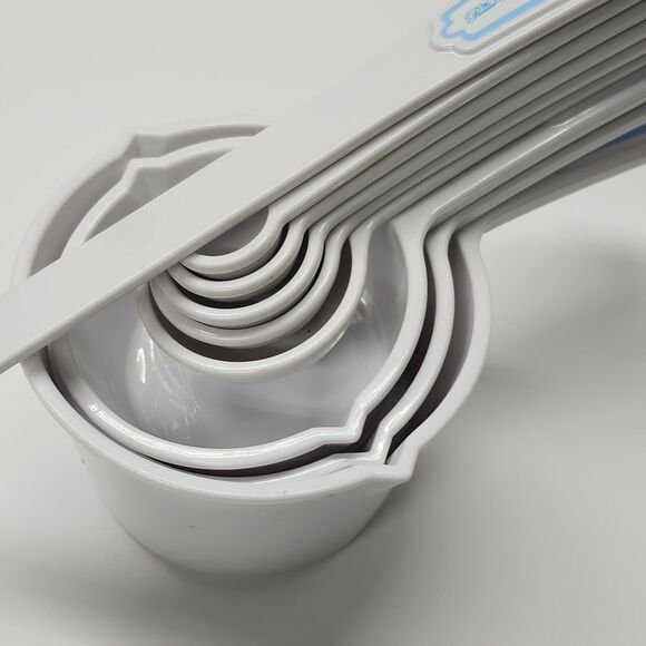 Pioneer Woman  Measuring Cups Spoons Set Kitchen Gadgets White Floral 1/4tsp -1c - Picture 3 of 10